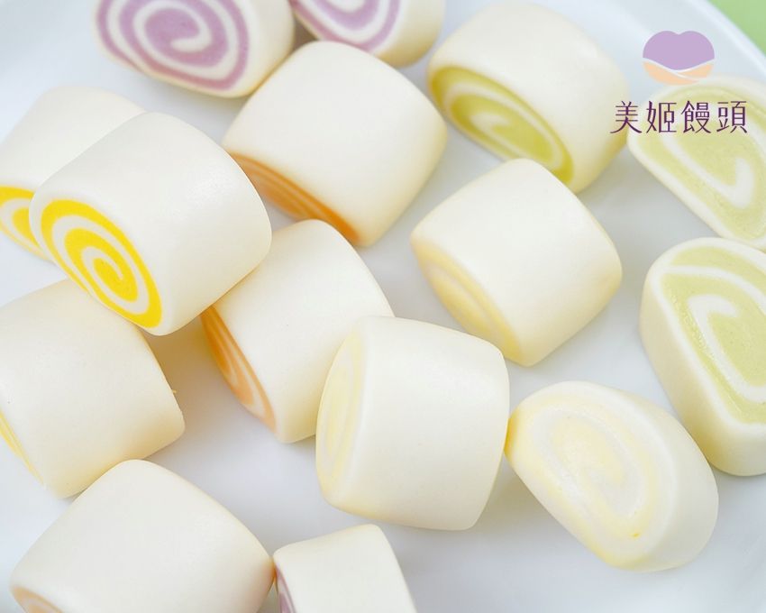 美姬饅頭 - 蔬果毛巾捲造型饅頭-12入-300g/盒