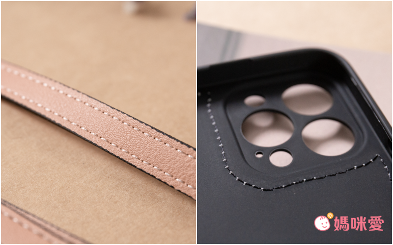 韓國 ARDERE - 附卡夾背繩防摔手機殼-薰衣紫