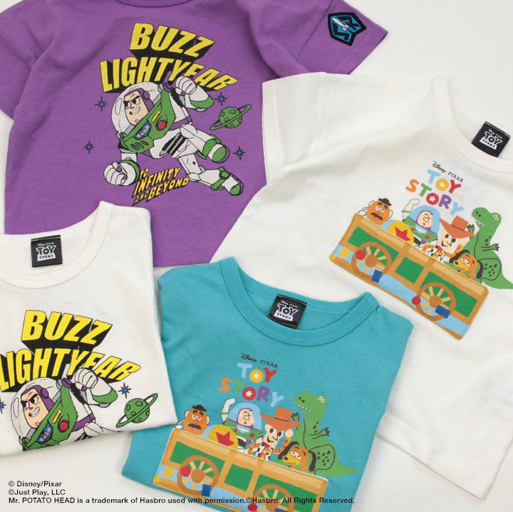 日本 Chil2 - 迪士尼聯名 印花短袖上衣-巴斯光年-白