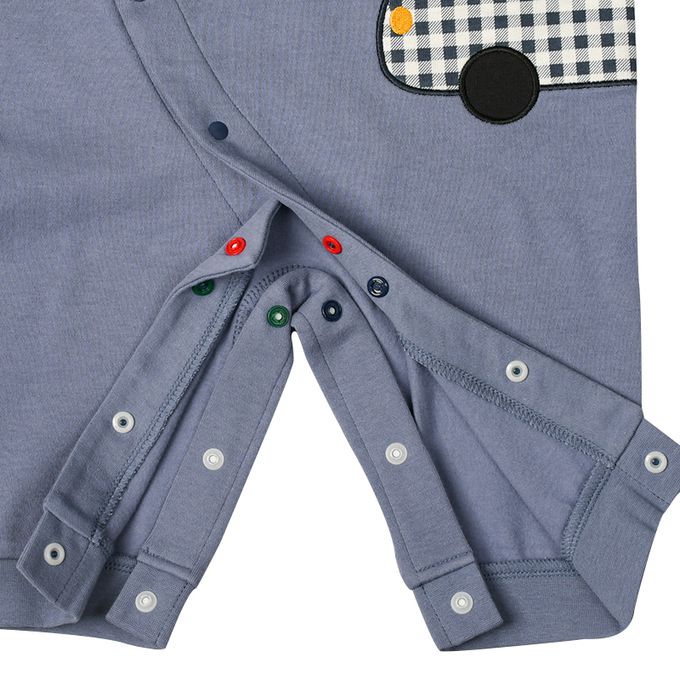 akachan honpo - 長袖兔裝 翻身神隊友-彈性材質-深藍色