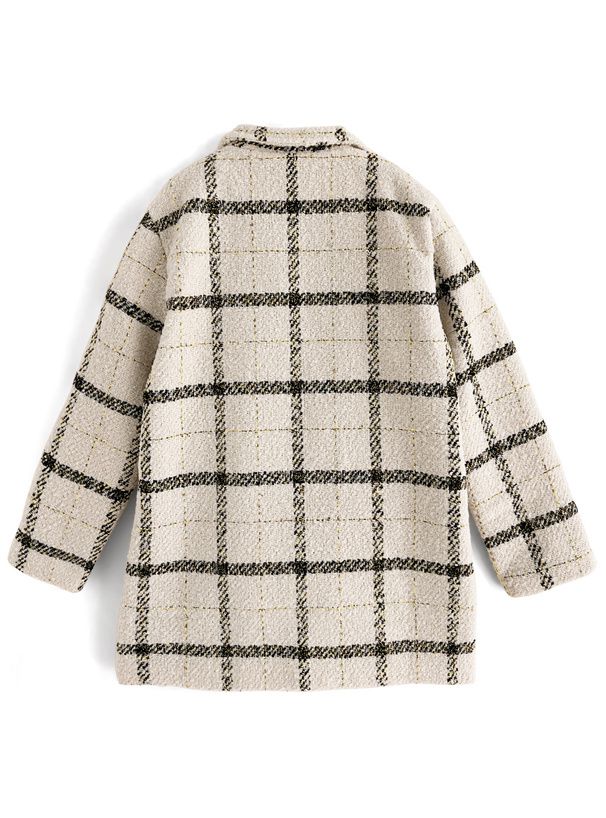 日本 GRL - 氣質格紋花呢經典西裝外套-象牙 (F)