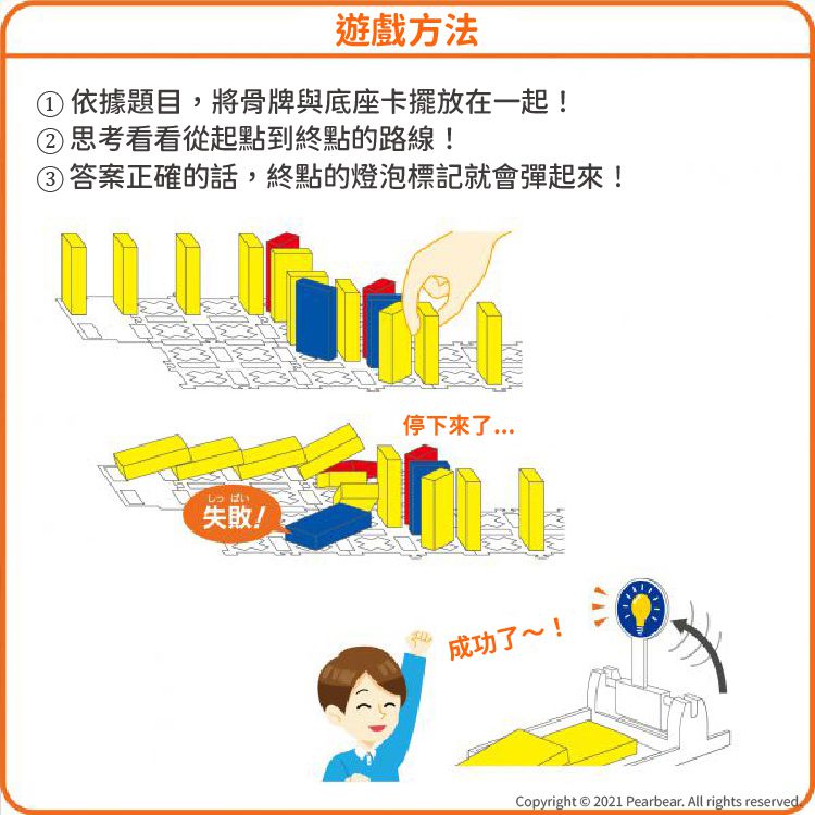 日本 HANAYAMA - 小小科學家系列-愛迪生的燈泡骨牌-6歲以上