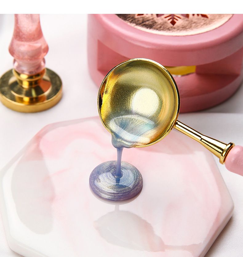 向日葵極光火漆章蠟粒-亮粉