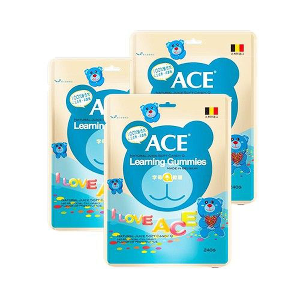 ACE - 字母Q軟糖-240g/袋*3