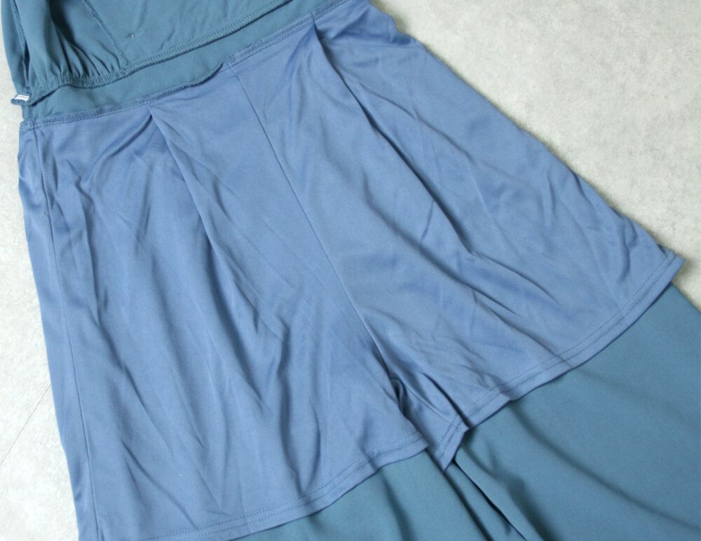 日本女裝代購 - 2way 碎花V領洋裝/罩衫外套-綠 (M(Free size))