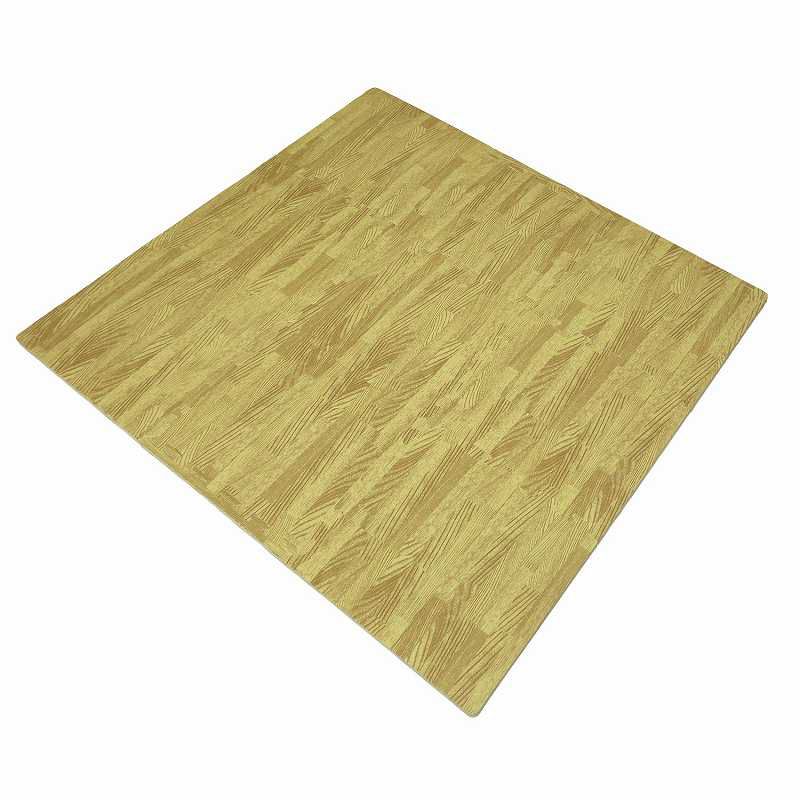 akachan honpo - 雙面不易滑巧拼地墊 30×30cm×9片-自然色-9片入（約）寬30×長30×厚度1cm