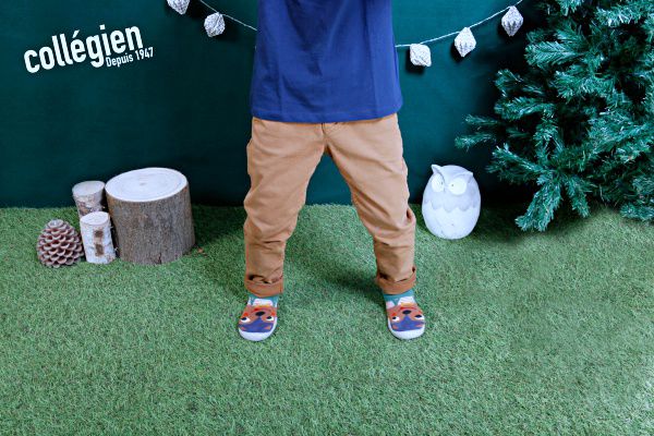 法國 collegien - 法國手工室內鞋-彩虹星