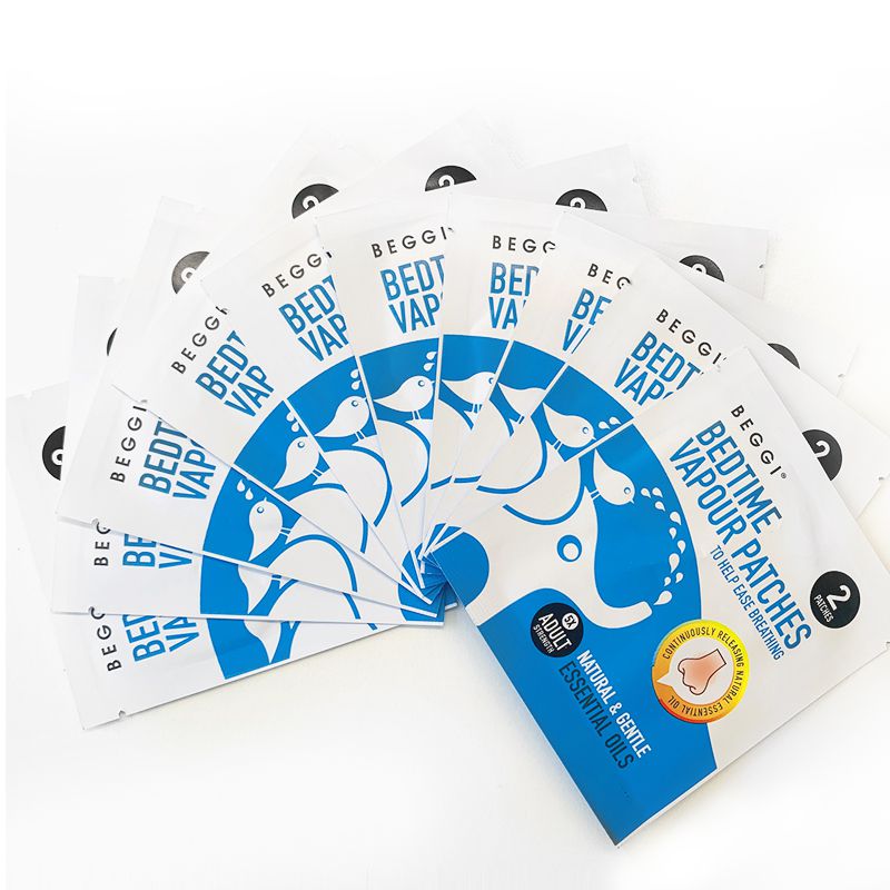 紐西蘭 BEGGI - 精油通鼻貼-大人款 (內附12小包)-共24片/盒