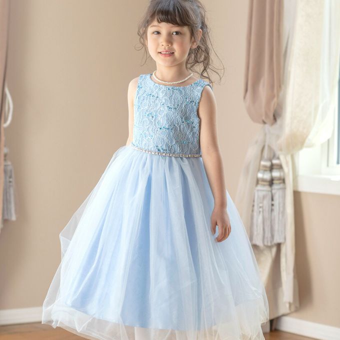 日本 Catherine Cottage - 腰鑽飾前蕾絲後緞面洋裝/小禮服-珊瑚粉