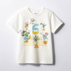 日本千趣會 - 純棉迪士尼印花短袖上衣(小孩)-數字6