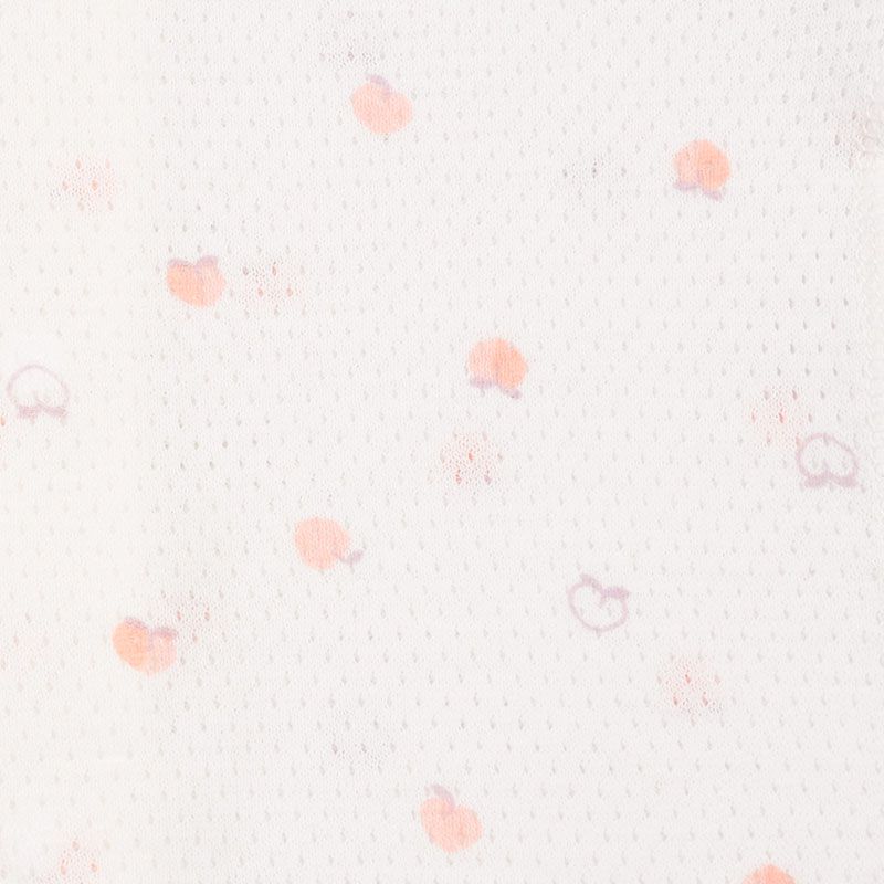 akachan honpo - 短袖前開式包屁衣-粉紅色 (80cm)