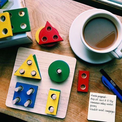 泰國 Plantoys - 幾何形狀分類板