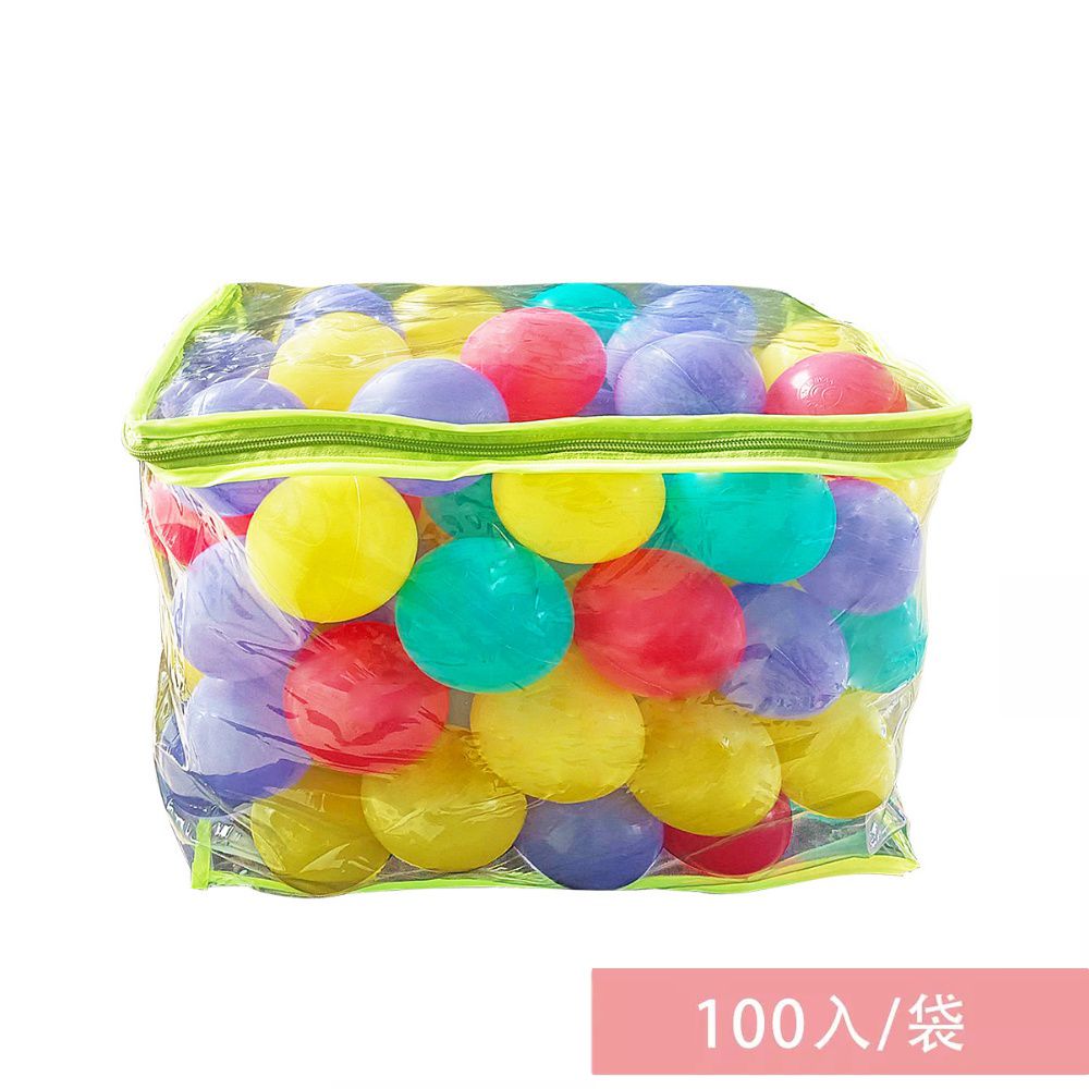 親親 Ching Ching - 台灣製無毒彩球 波波球 球池球 塑膠球 100入/PVC袋 7cm(混色)-0.75kg