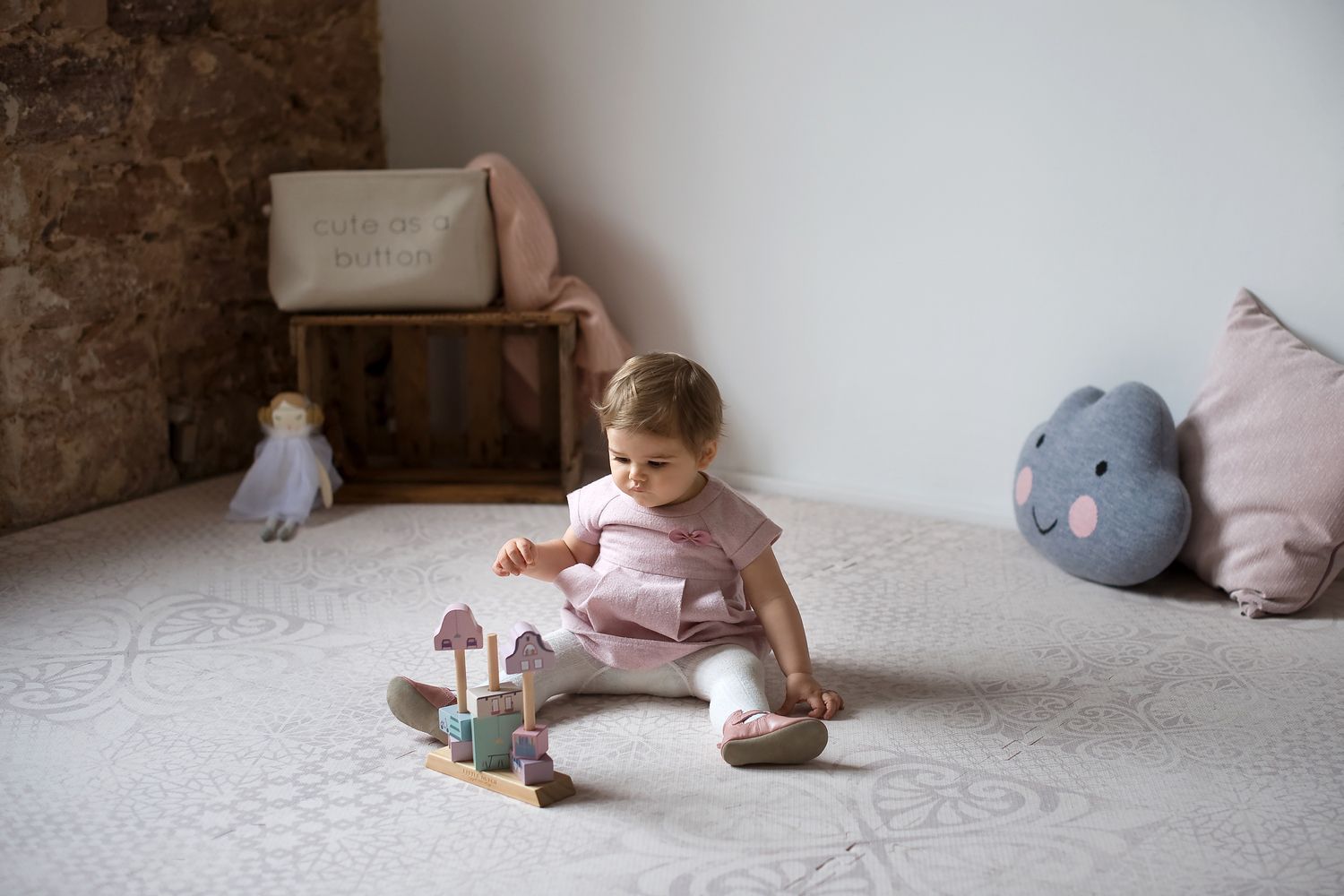 德國 toddlekind - 波斯風系列遊戲地墊-流砂棕-一組6片