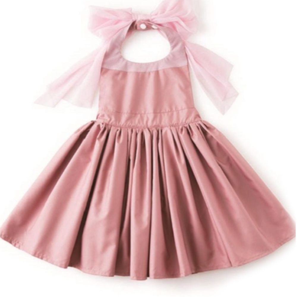 MARLMARL - Bouquet 花朵用餐圍裙-粉紅 (Baby (80-90cm))