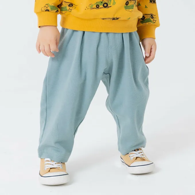 日本 Chil2 - 品牌熱銷 百搭彈力伸縮燈籠長褲-天空藍