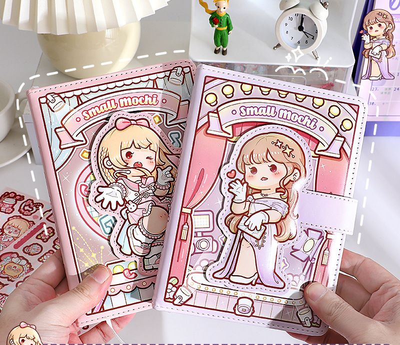 小麻糬手帳套裝禮盒-蜜桃甜甜 (33.3x26.3x3cm)