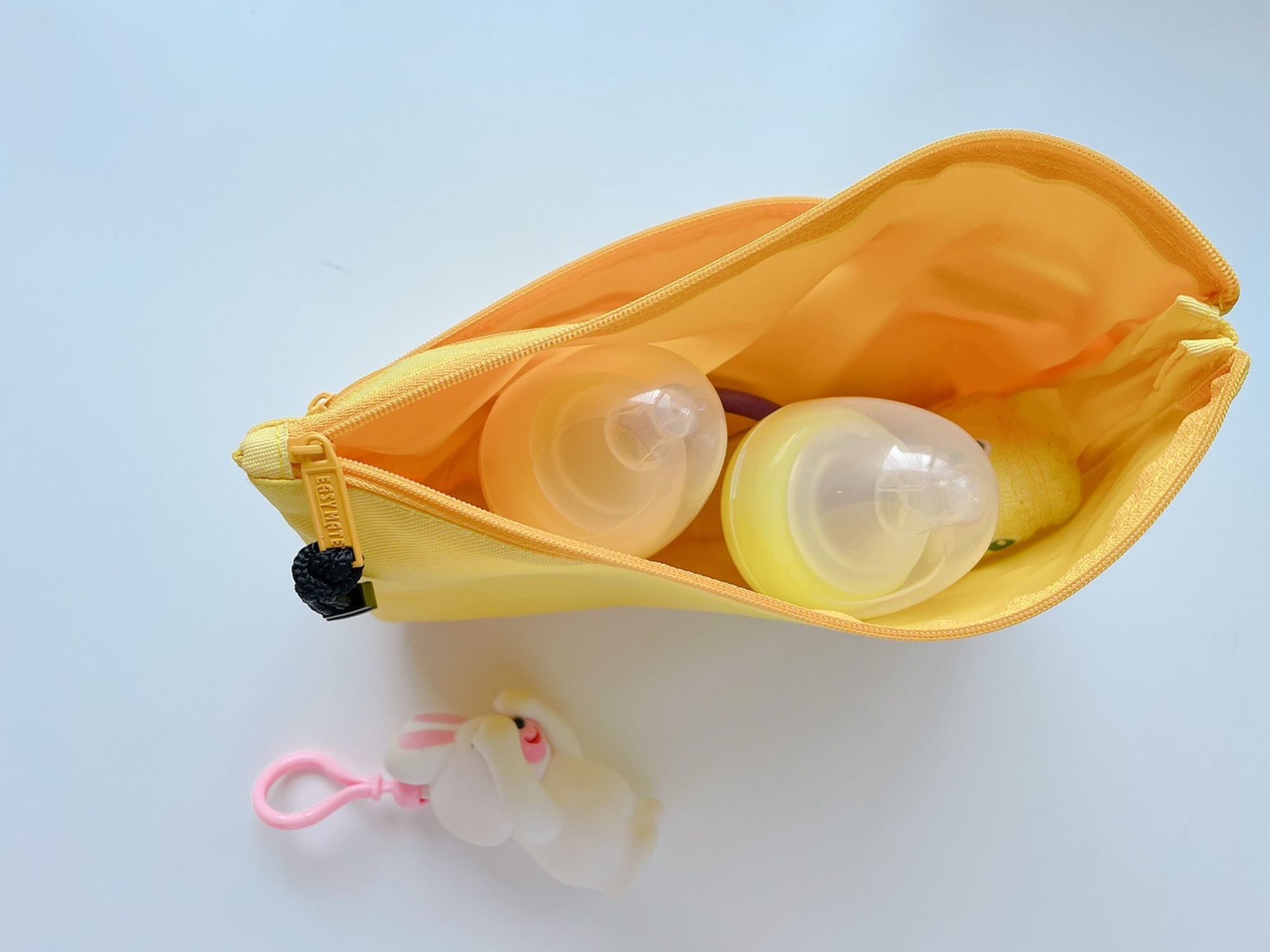 理理 liil - 紋理三拉鏈收納文件袋-風鈴藍 (M-250x190x45mm)