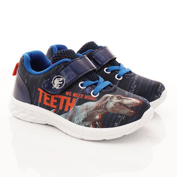 侏羅紀世界 - 侏儸紀卡通童鞋-恐龍運動鞋(中小童段)-藍