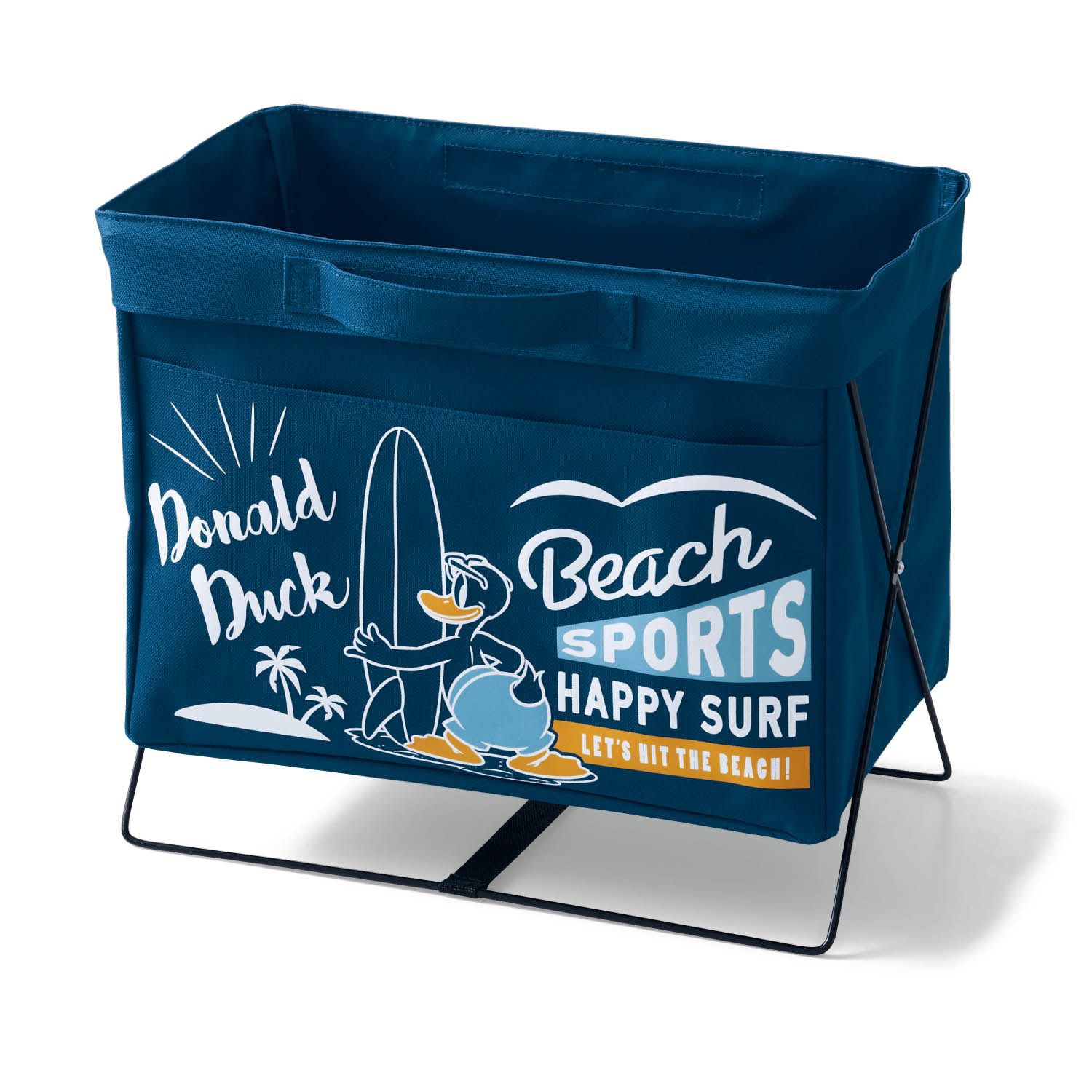 日本千趣會 - 迪士尼 可折疊立體收納袋-唐老鴨-深藍 (34x20x29.5cm)