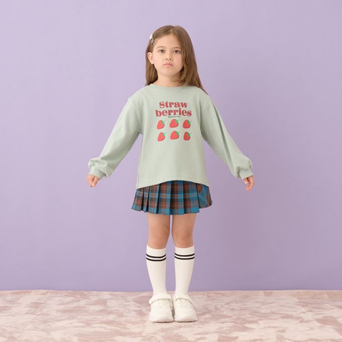 日本 Lycee mine - 百搭印花休閒長袖上衣-Lovely Day-杏