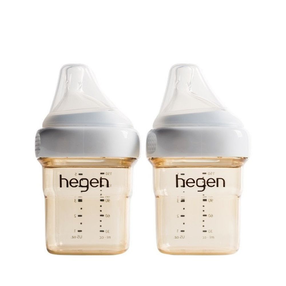 hegen - 金色奇蹟PPSU多功能方圓型寬口奶瓶-雙瓶組-150ml