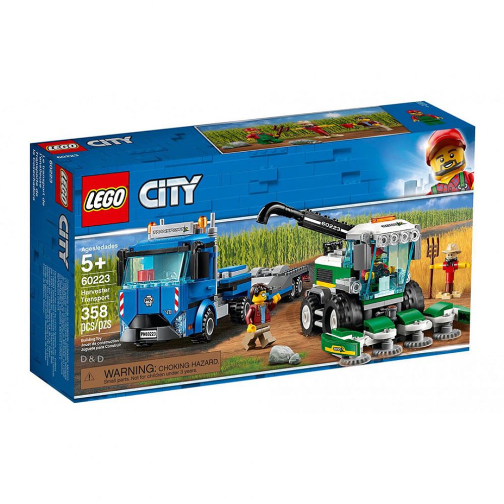 樂高 LEGO - 樂高 CITY 城市系列 - 收割機運輸車 60223-358pcs