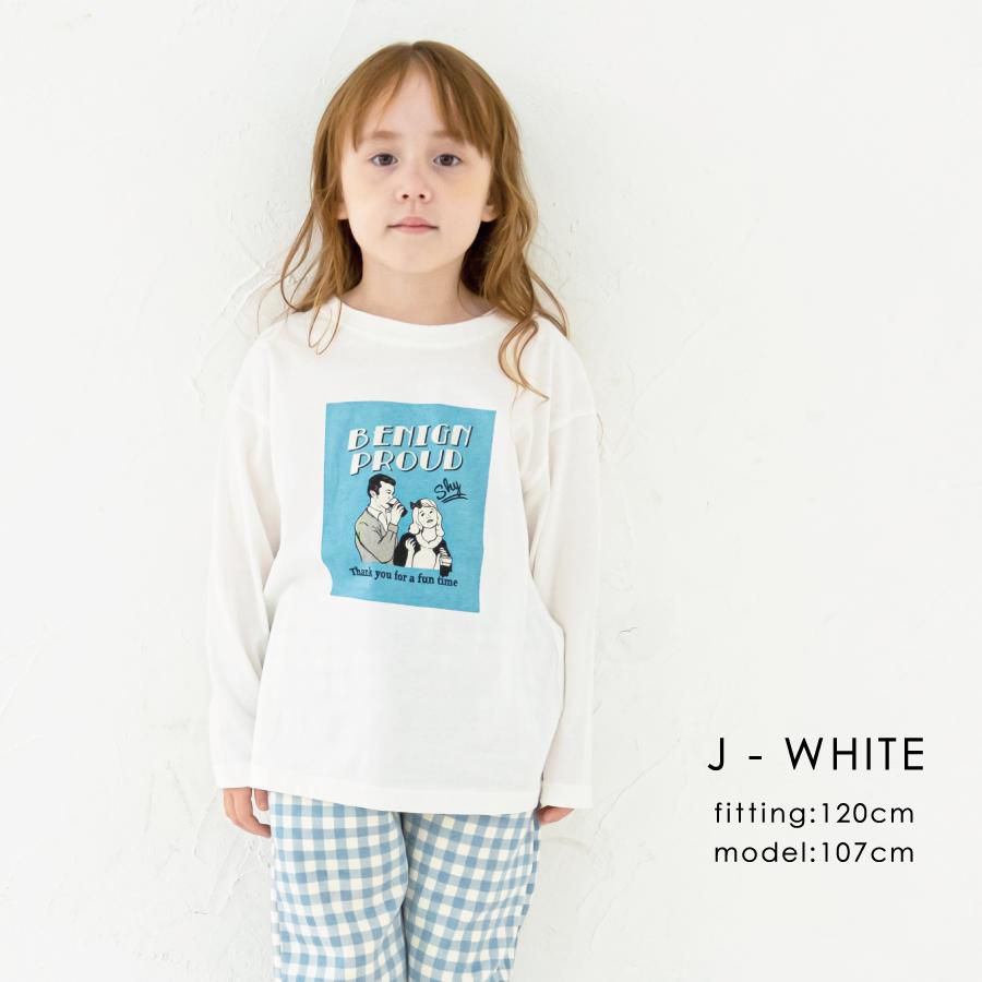 日本 evercloset - 純棉印花圓領薄長袖上衣-英文字D款-粉紅