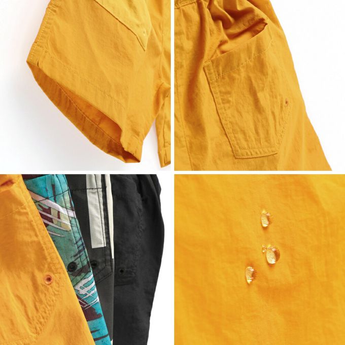 日本 BRANSHES - 夏日必備水陸兩用短褲-條紋-黑白