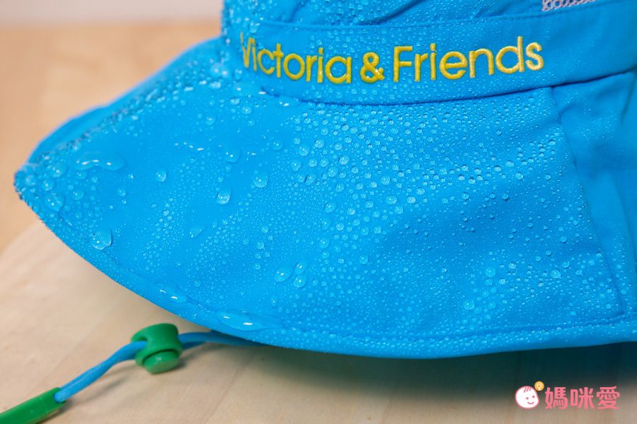 韓國 Victoria & Friends - UPF 50+ 防潑水透氣軟鋼絲遮脖遮陽帽(附口哨)-簡約杏