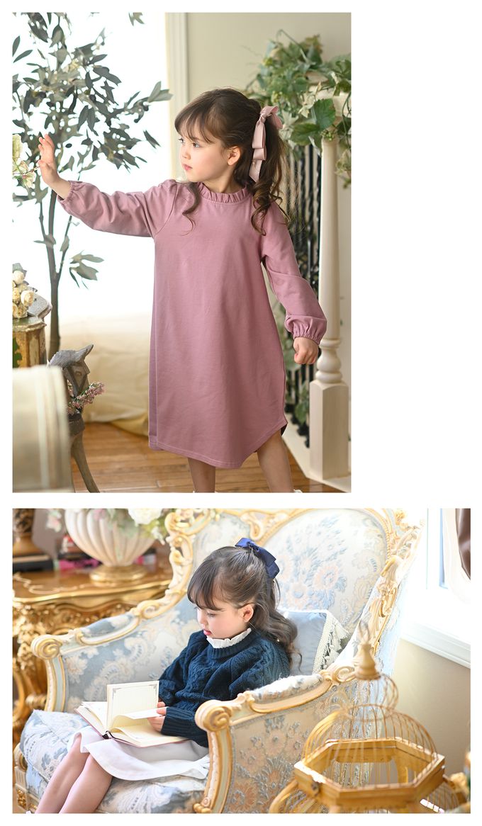 日本 Catherine Cottage - 長蝴蝶結鑰匙墜飾髮圈-嬰兒粉