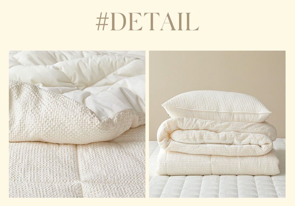 韓國 Maatila - 可水洗天絲莫代爾鬆餅棉被-優格