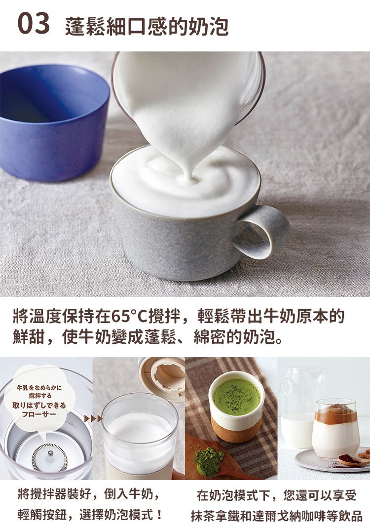 香濃鍋煮奶茶一鍵完成【麗克特 奶泡/奶茶機】五合一多功能