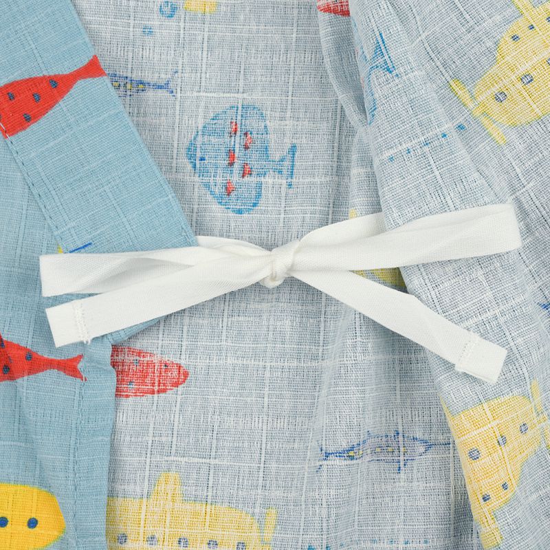 akachan honpo - 兩件式甚平-潛水艇-淺藍色