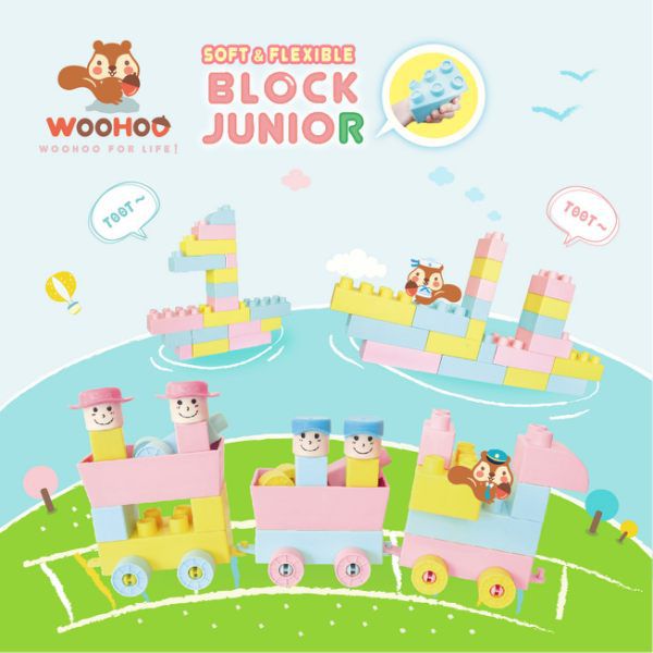 WOOHOO - Block Junior 軟積木-47PCS
