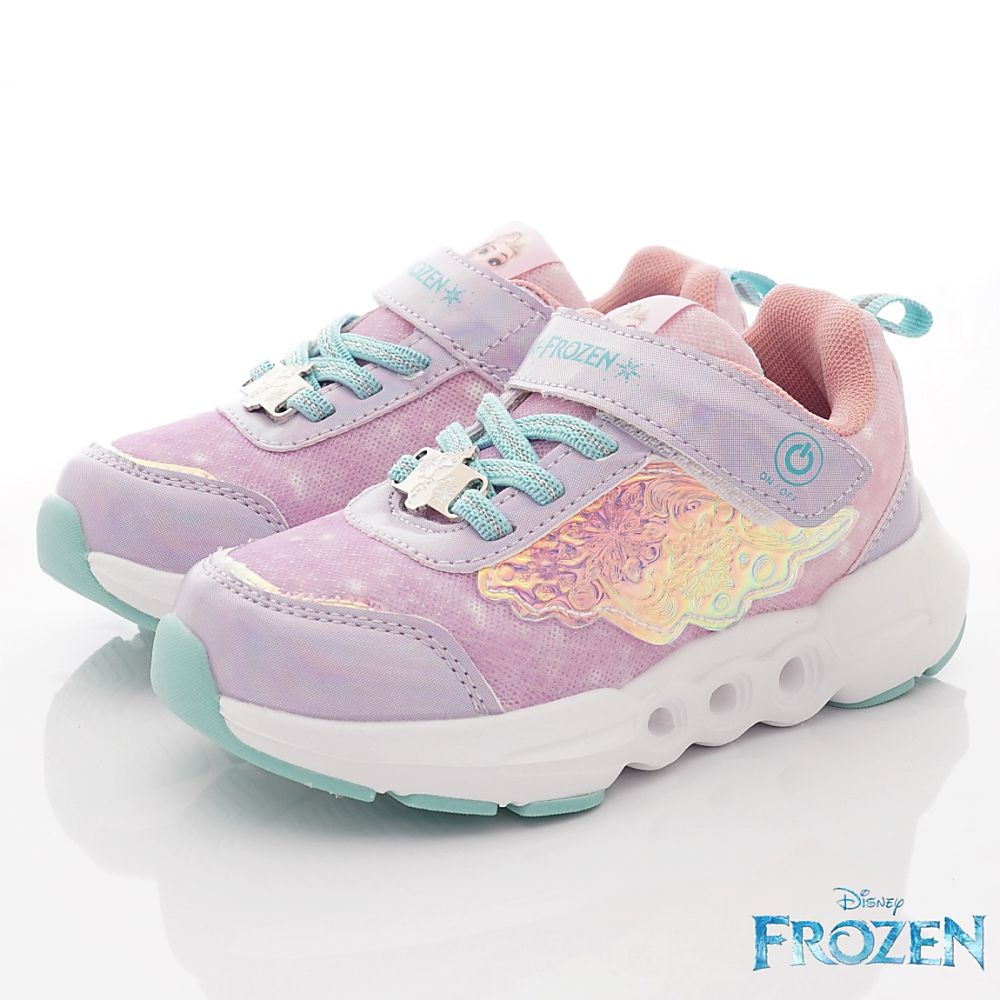 冰雪奇緣電燈鞋(中小童段)-運動鞋-紫
