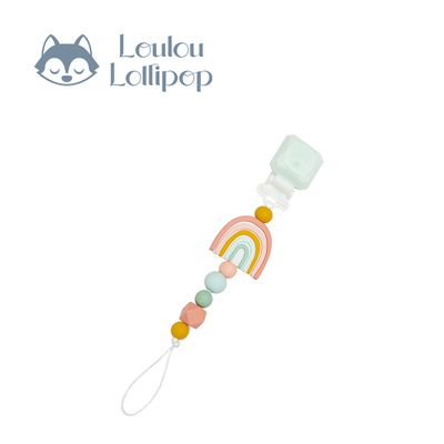 Loulou Lollipop - 造型奶嘴鍊夾系列 ( 甜心版)-幸運彩虹
