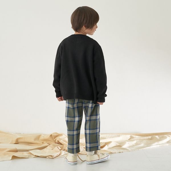 日本 b-ROOM - 字母刺繡針織開襟衫(可機洗)-灰