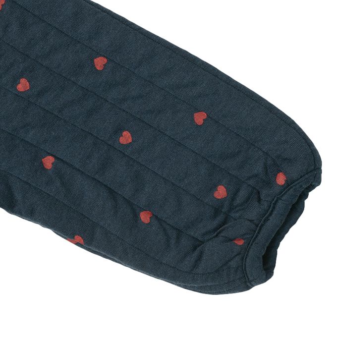 akachan honpo - 鋪棉夾克-滿版印花-深藍色