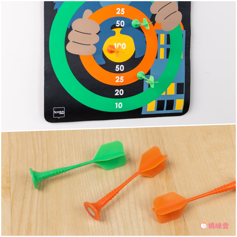 比利時 Scratch - 安全雙面磁性飛鏢玩具組-猩猩進城去