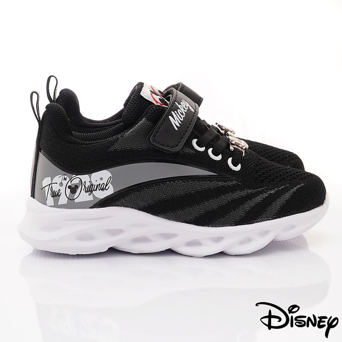 DISNEY童鞋 米奇飛織超輕運動鞋-123010黑(小童段)-運動鞋-黑