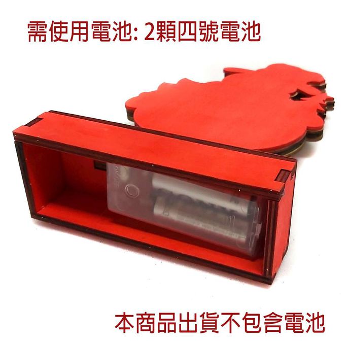 MODACore 摩達客 - 木質製彩繪雪人造型聖誕夜燈擺飾 (電池燈)