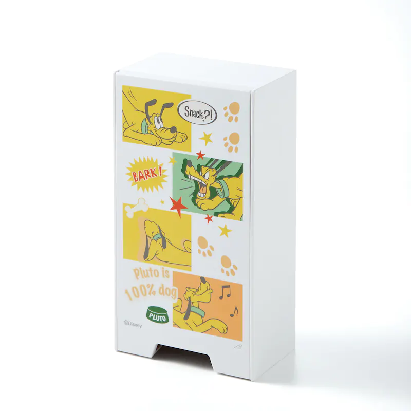 日本千趣會 - 迪士尼 磁吸式口罩收納盒-布魯托-白 (12x22cm)