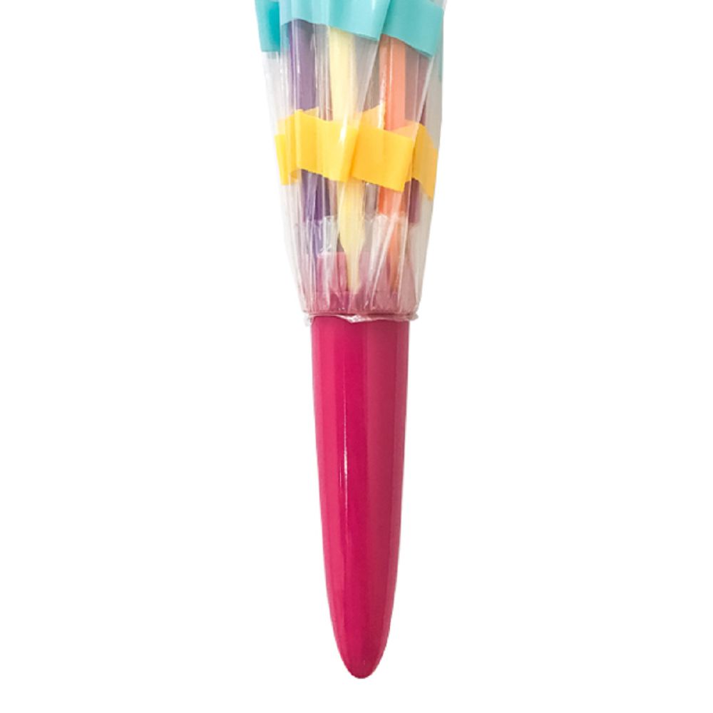 日本Caetla - Evereon 可替換式環保輕量傘-糖果條紋-糖果粉