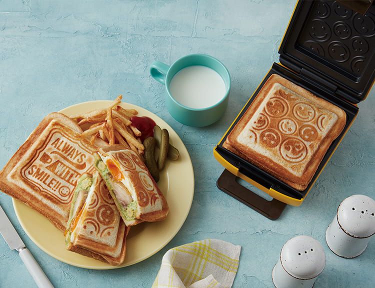 麗克特 recolte - Plaid 厚燒格子三明治機-花紋限定款-櫻花粉