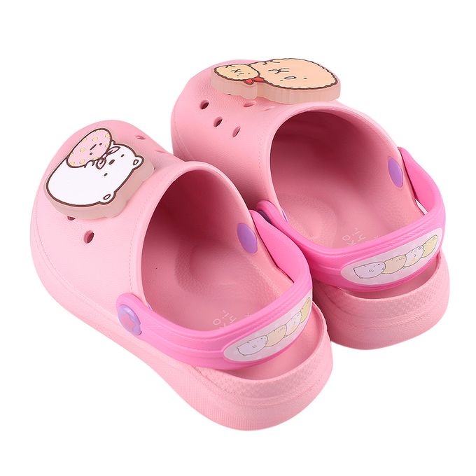 角落小夥伴粉色電燈兒童布希鞋-粉色