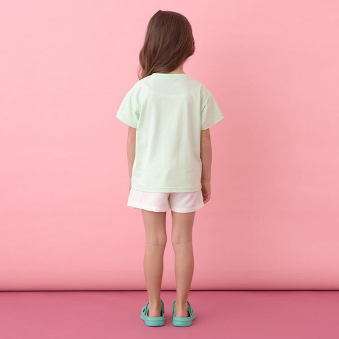 日本 Lycee mine - 100%棉 柔軟印花T恤-白