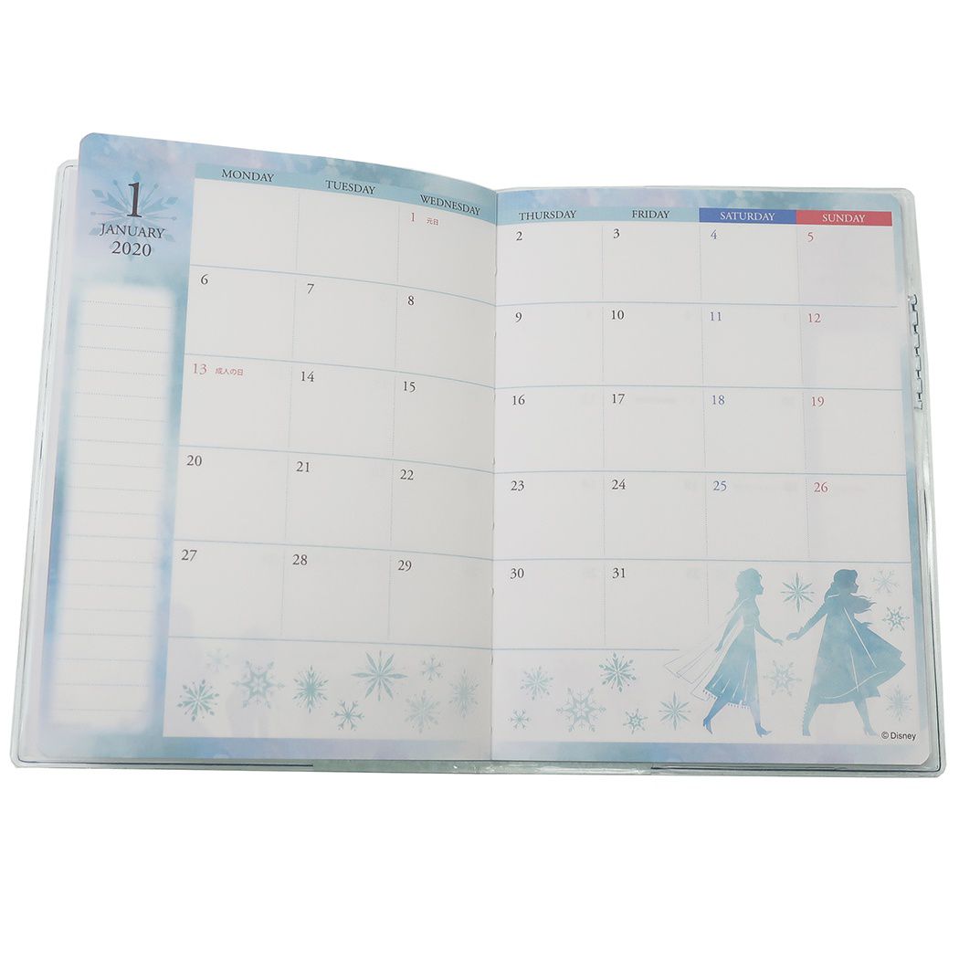 日本代購 - 2020 行事曆手帳本-冰雪奇緣2 (A6(64p))