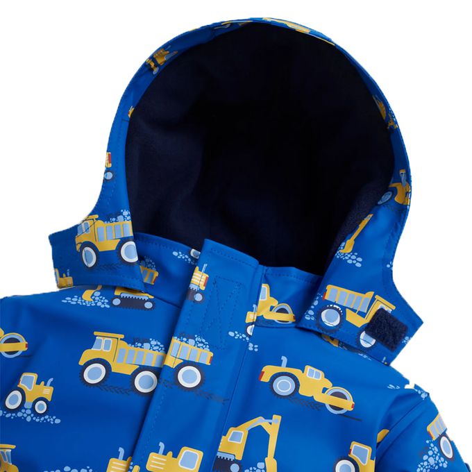 英國 JoJo Maman BeBe - 防雨/防風刷毛外套-挖掘機