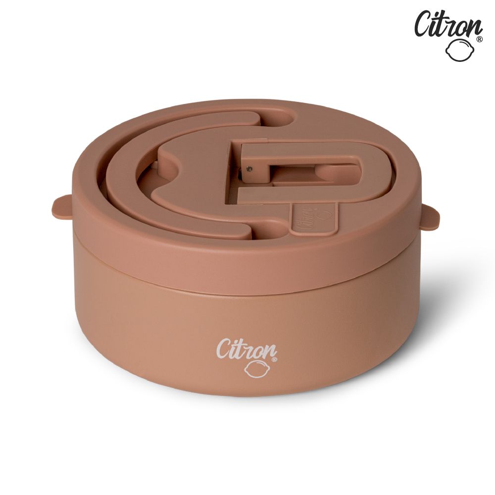 三層食品保溫罐-浪漫粉 (大)-上蓋的建議使用溫度為0-70度C